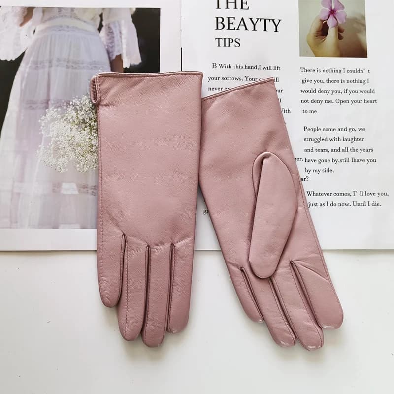 gants rose lueur