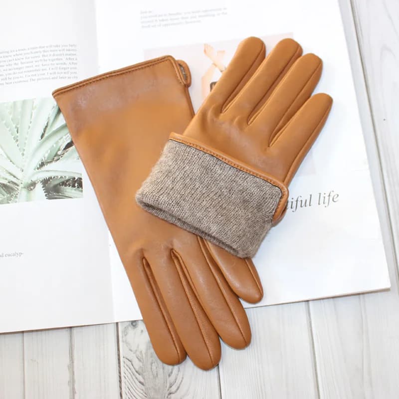 gants cuir élégants