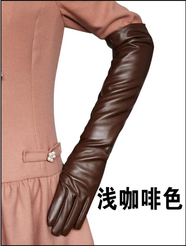 gants bruns doux