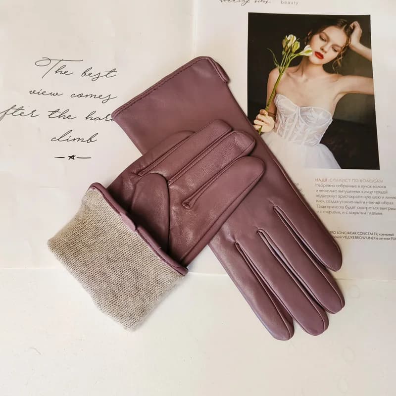 gants lavande élégants